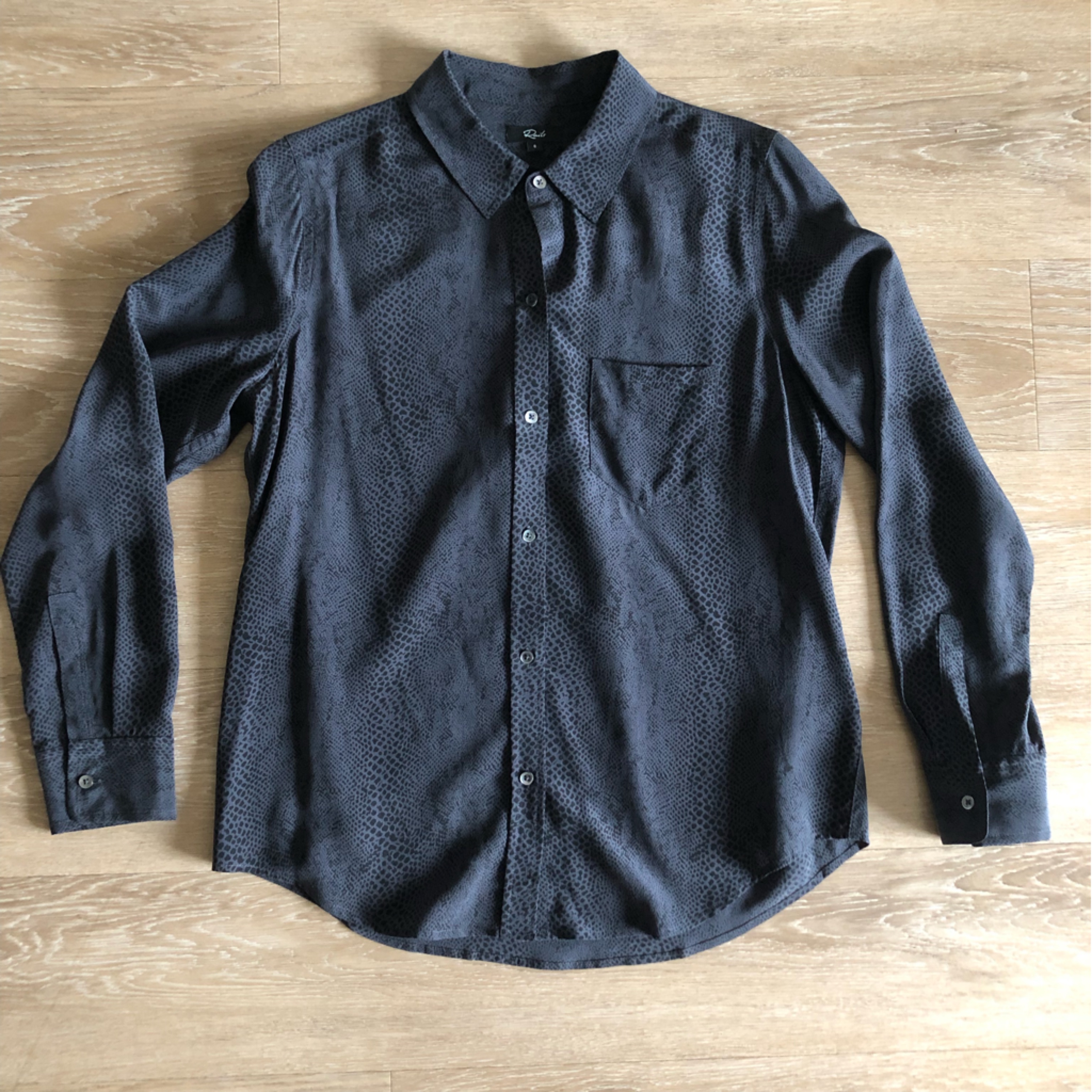 Rails Josephine Blouse In Black Python